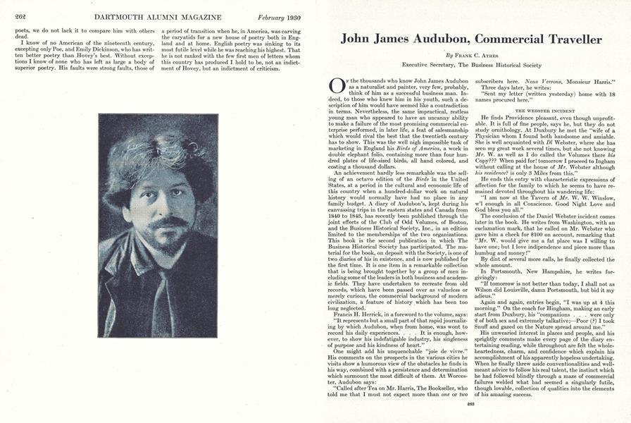 John James Audubon, Commercial Traveller