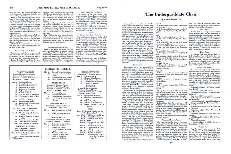 The Undergraduate Chair