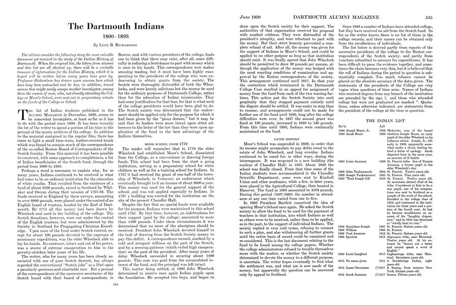 The Dartmouth Indians