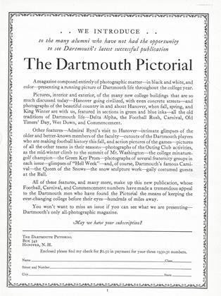 November, 1930 | Dartmouth Alumni Magazine