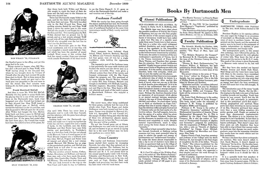 DARTMOUTH VERSE—1930