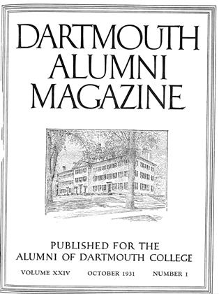 OCTOBER 1931 | Dartmouth Alumni Magazine