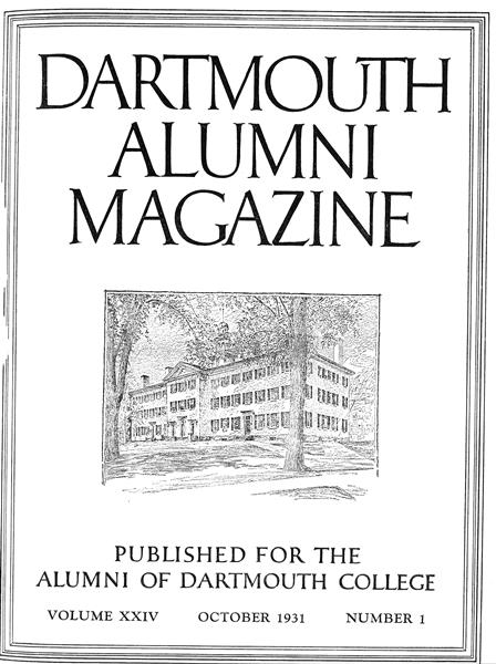 Issue: - October 1931 | Dartmouth Alumni Magazine