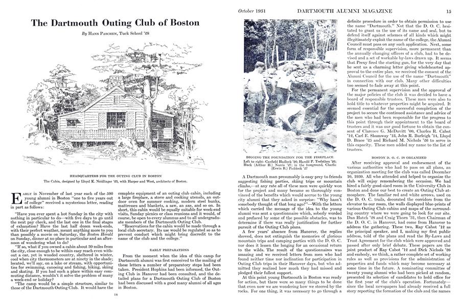 The Dartmouth Outing Club of Boston