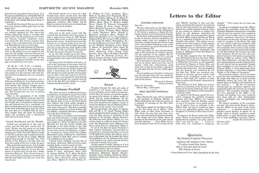 Letters to the Editor