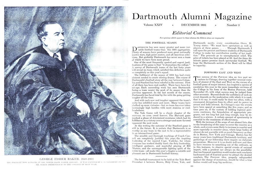 1931, Dartmouth Alumni Magazine