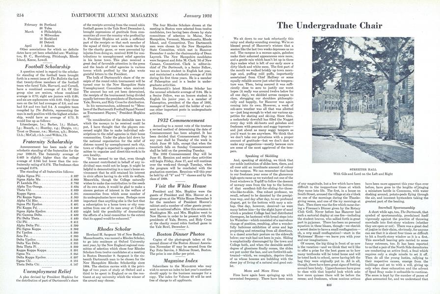 The Undergraduate Chair