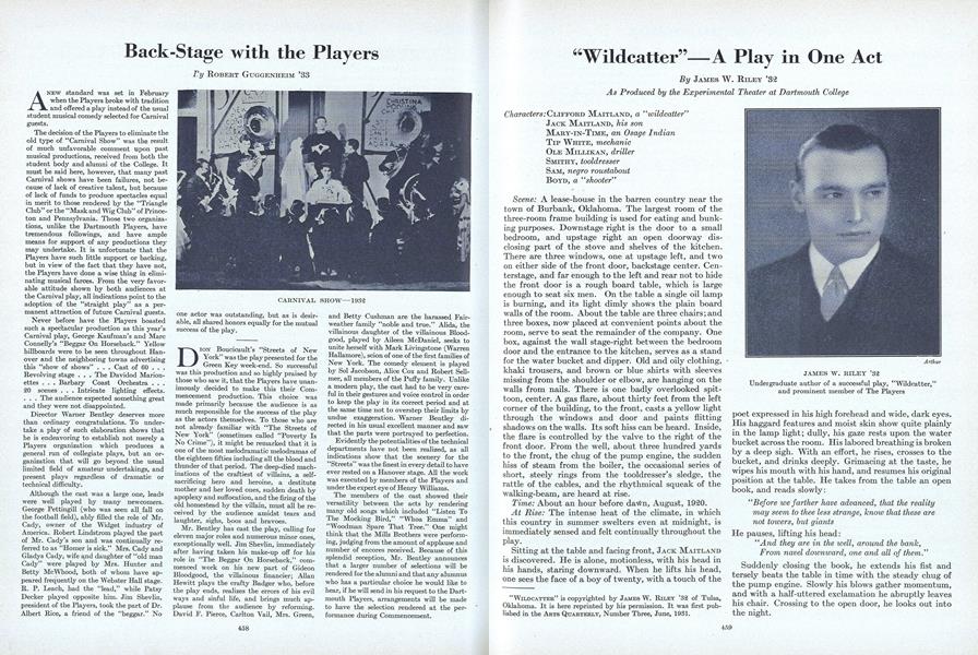 Back-Stage with the Players