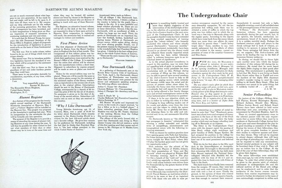 The Undergraduate Chair