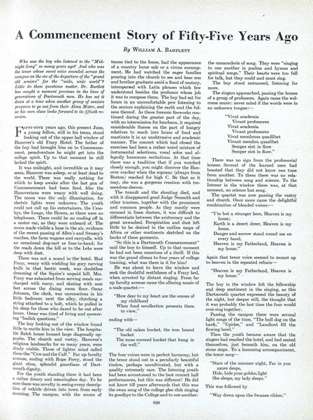 A Commencement Story of Fifty-Five Years Ago