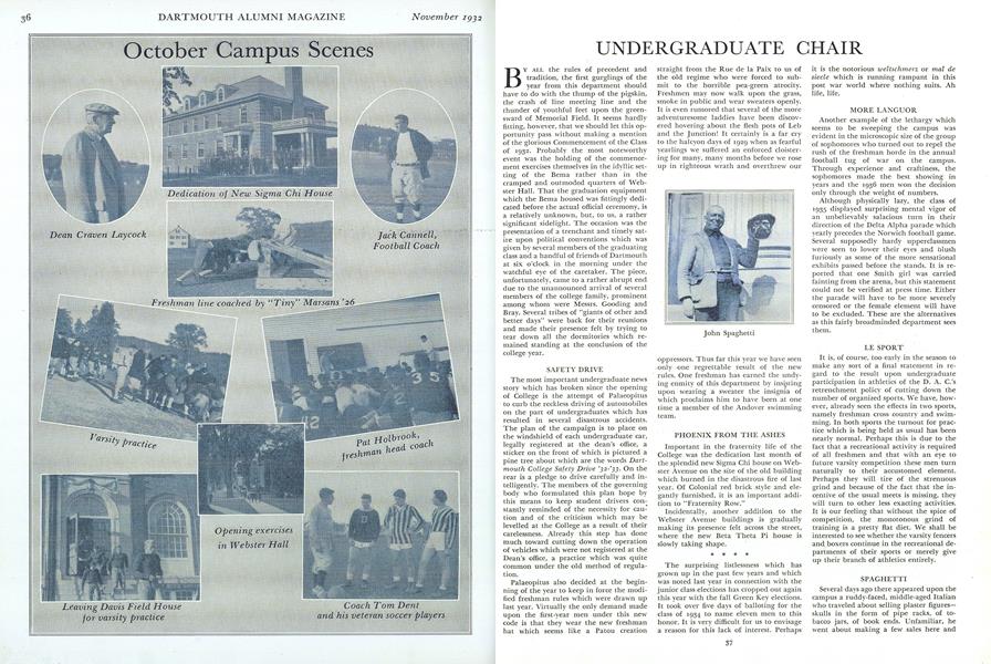 UNDERGRADUATE CHAIR