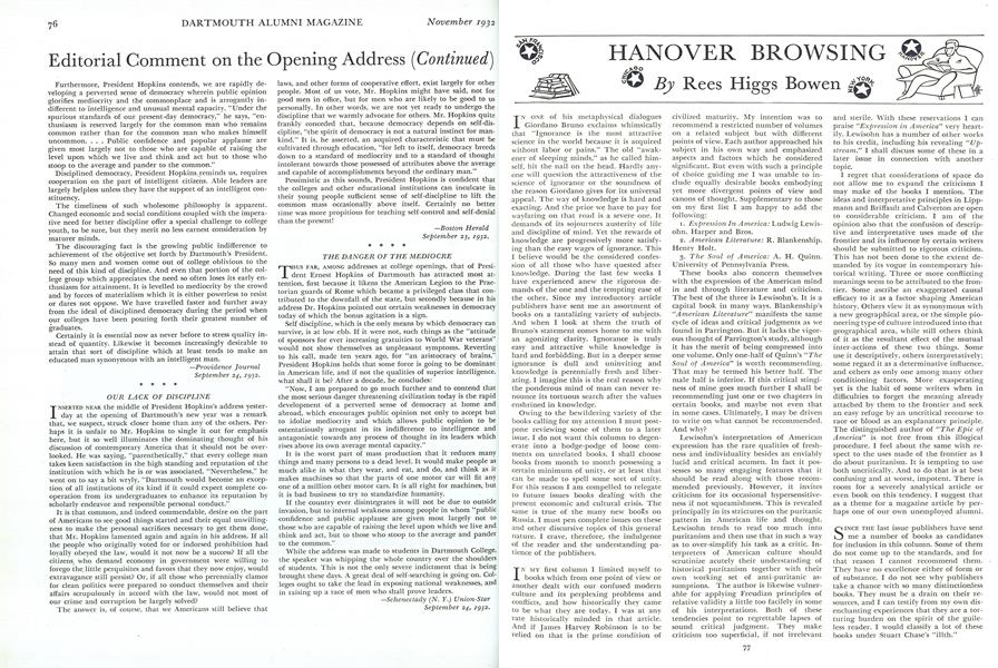 HANOVER BROWSING