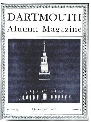 About Twenty-Five Years Ago | Dartmouth Alumni Magazine | December 1932