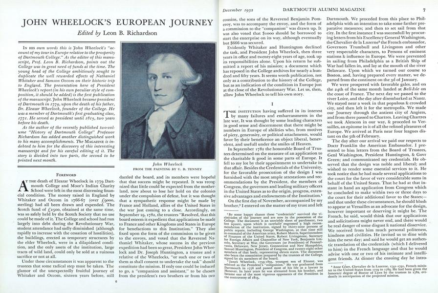 JOHN WHEELOCK'S EUROPEAN JOURNEY