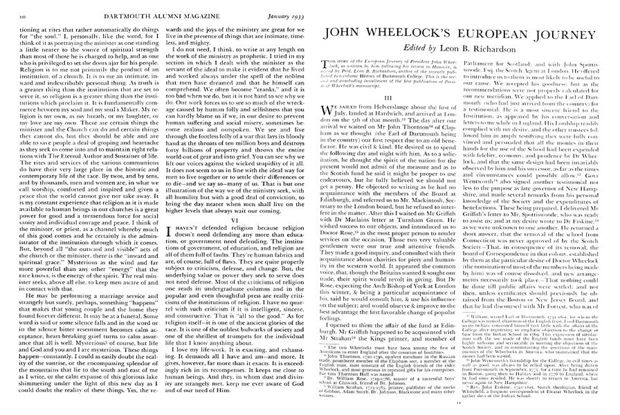 JOHN WHEELOCK'S EUROPEAN JOURNEY