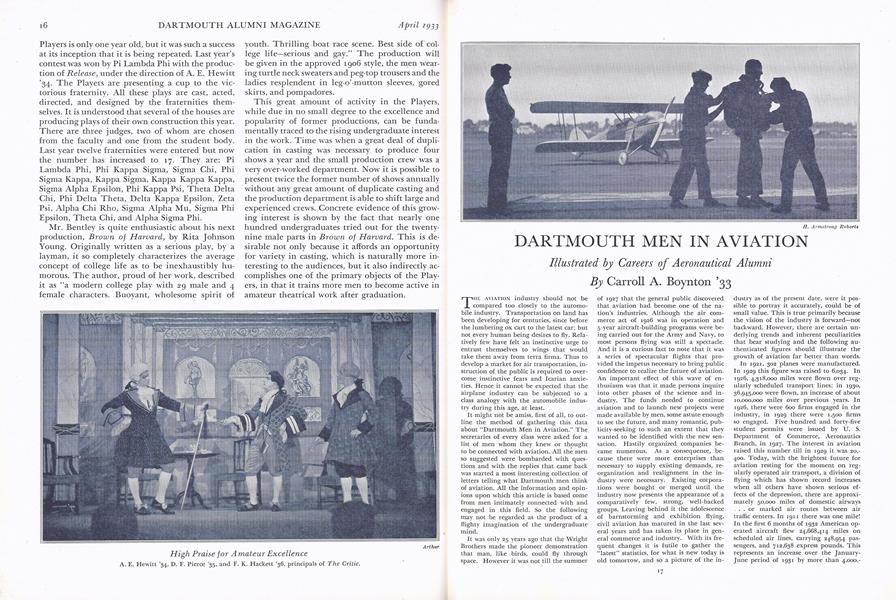 DARTMOUTH MEN IN AVIATION
