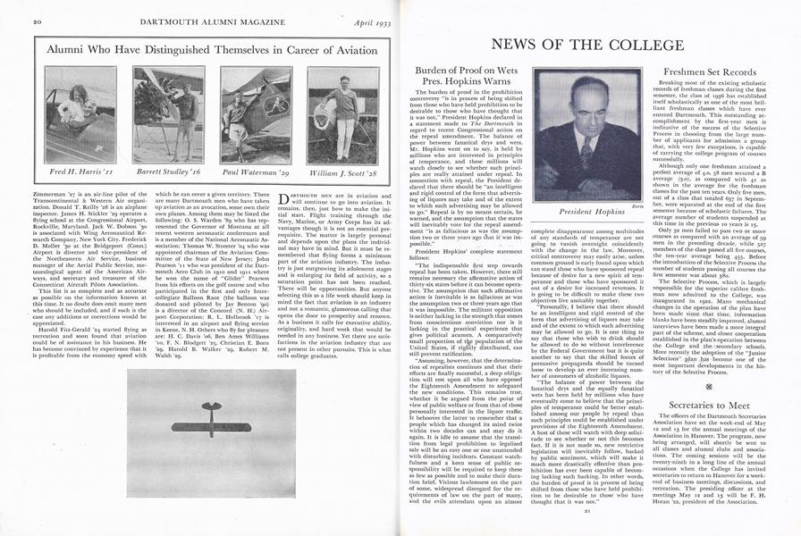 Alumni Who Have Distinguished Themselves in Career of Aviation