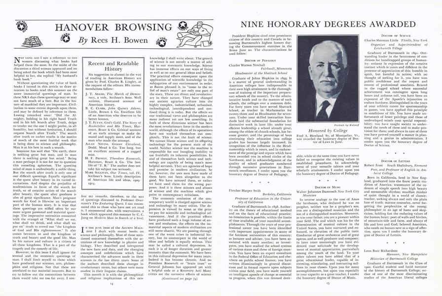 Recent and Readable History