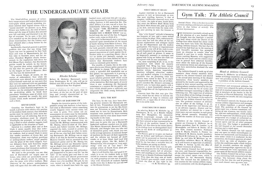 Gym Talk: The Athletic Council
