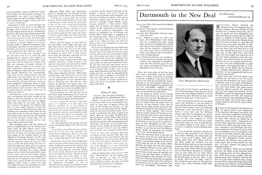 Dartmouth in the New Deal