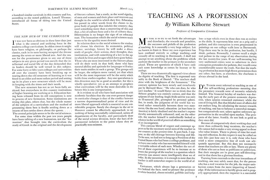 TEACHING AS A PROFESSION