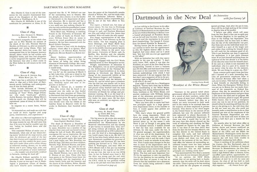 1934, Dartmouth Alumni Magazine