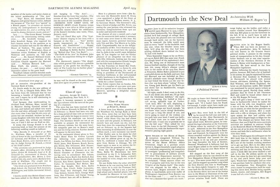 Dartmouth in the New Deal