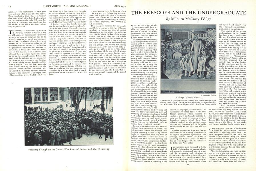 THE FRESCOES AND THE UNDERGRADUATE