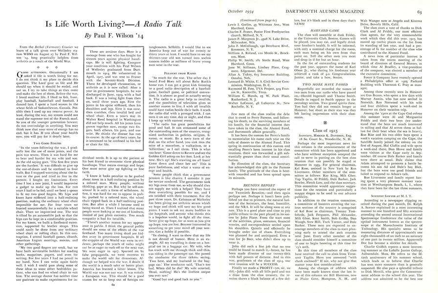 Is Life Worth Living?—A Radio Talk