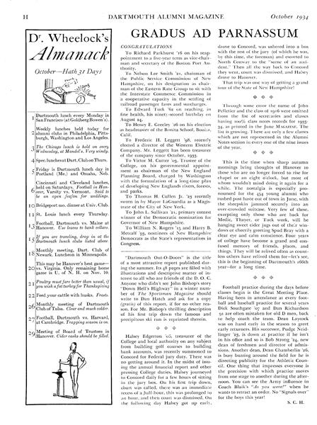 Dr. Wheelock's Almanack