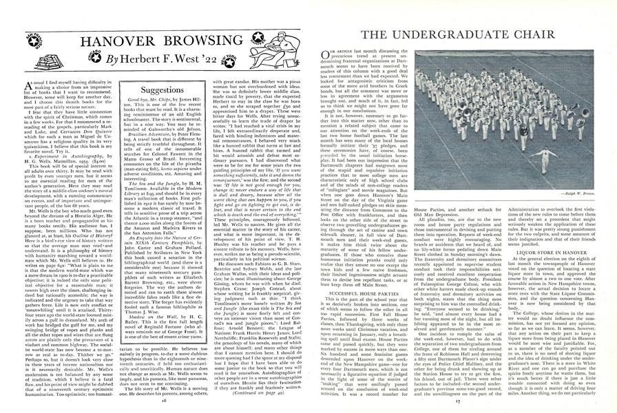 THE UNDERGRADUATE CHAIR