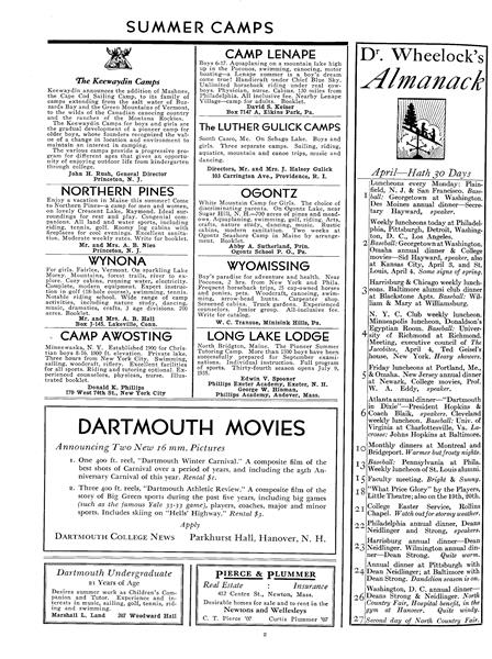 Dr. Wheelock's Almanack