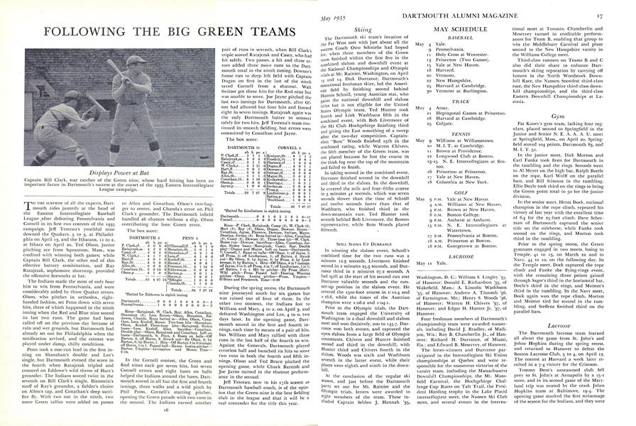 FOLLOWING THE BIG GREEN TEAMS