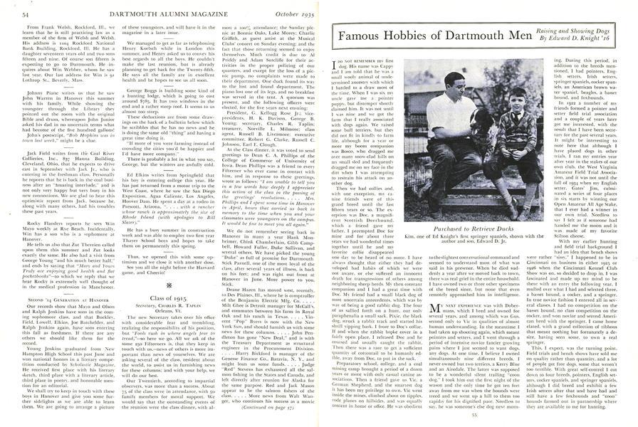 Famous Hobbies of Dartmouth Men