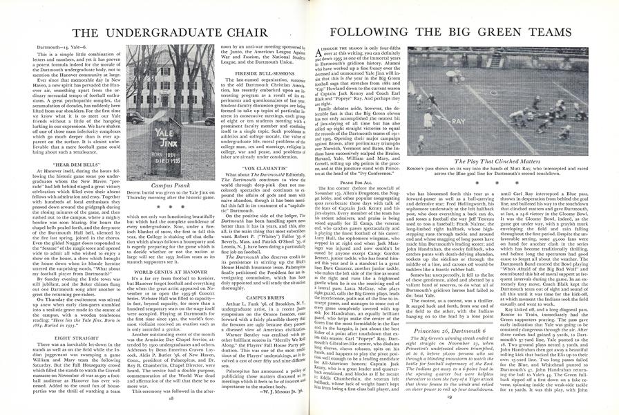 FOLLOWING THE BIG GREEN TEAMS