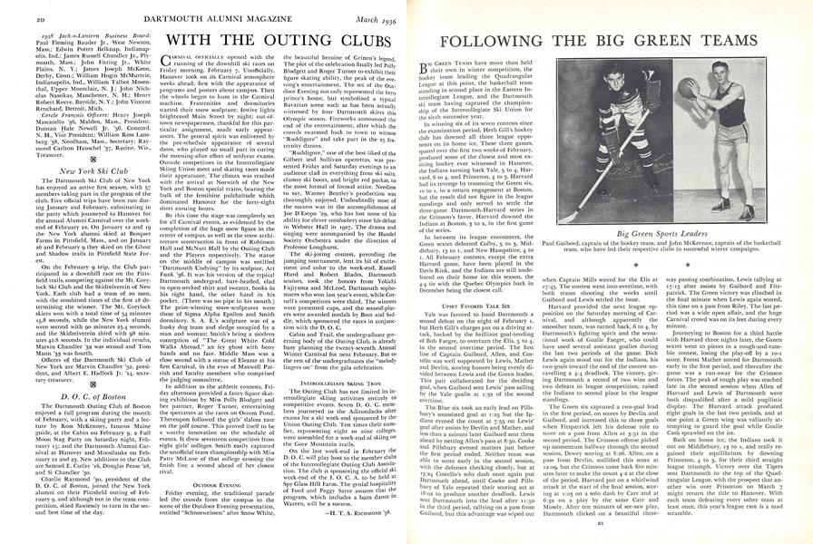 INTERCOLLEGIATE SKIING TRIPS