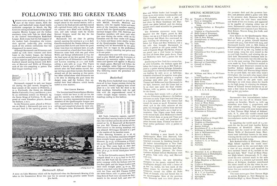 FOLLOWING THE BIG GREEN TEAMS