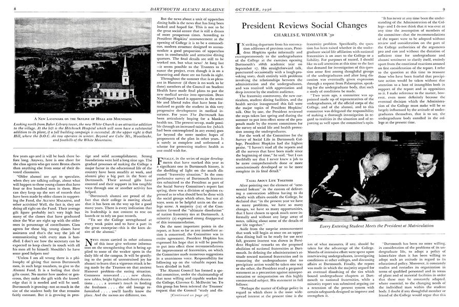 President Reviews Social Changes