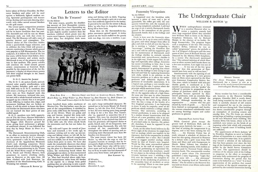 The Undergraduate Chair