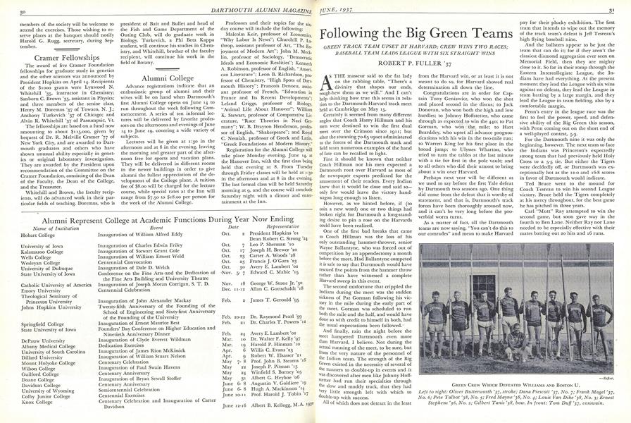 Following the Big Green Teams