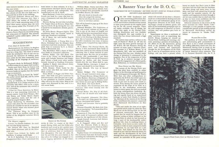 A Banner Year for the D. O. C.