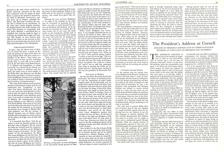 The President's Address at Cornell