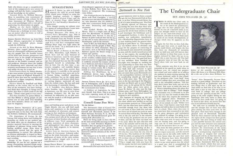 The Undergraduate Chair