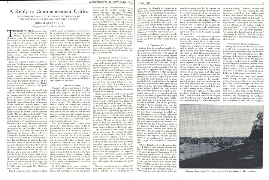 A Reply to Commencement Critics