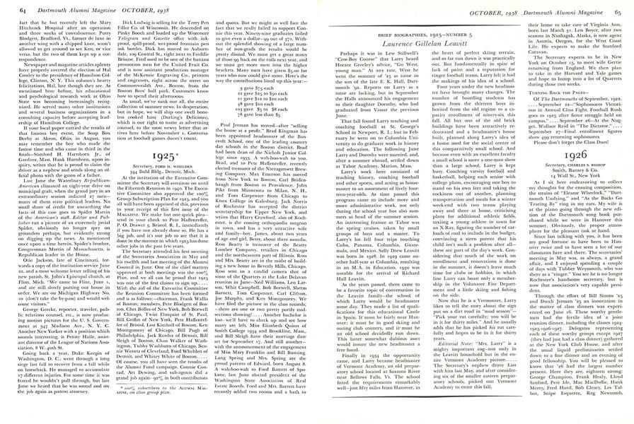 BRIEF BIOGRAPHIES, 1925—NUMBER 5