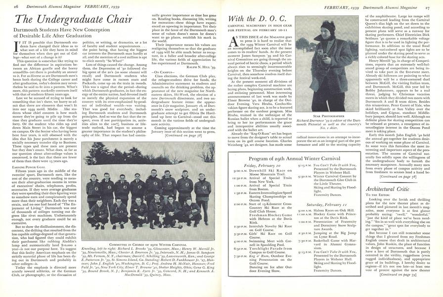 The Undergraduate Chair