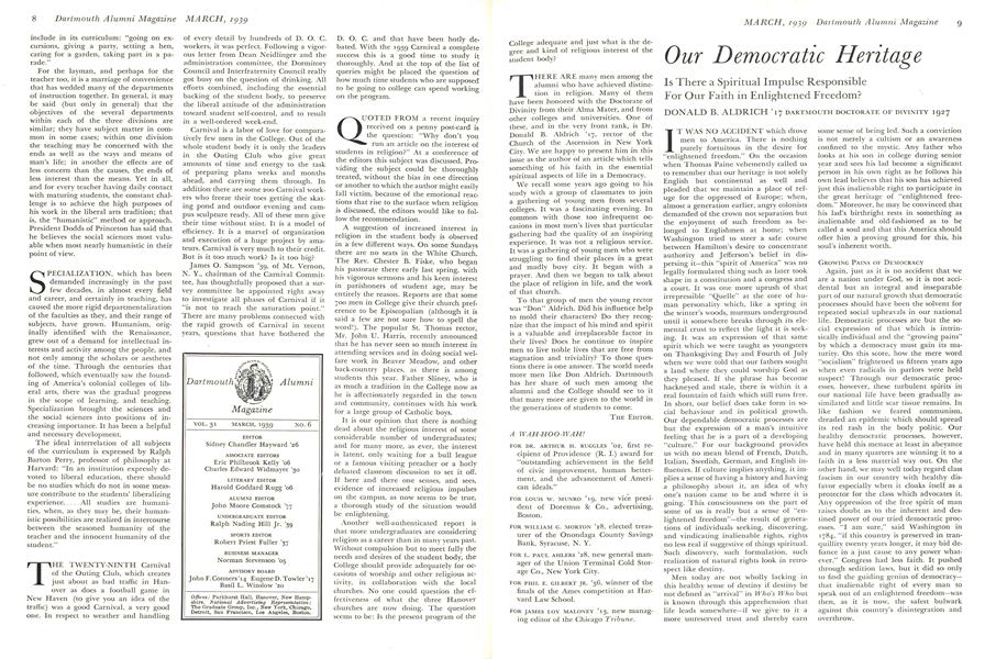 Our Democratic Heritage