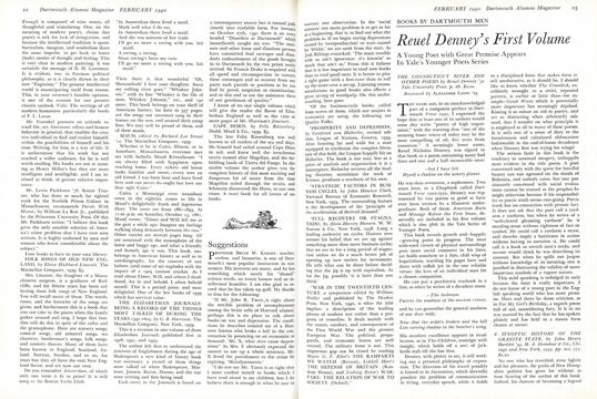 Suggestions, Page: 22 - February 1940 | Dartmouth Alumni Magazine