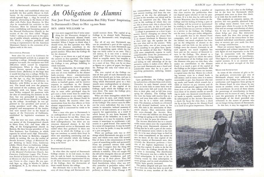 An Obligation to Alumni