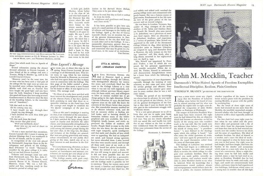 ETTA M. NEWELL ASST. LIBRARIAN EMERITUS